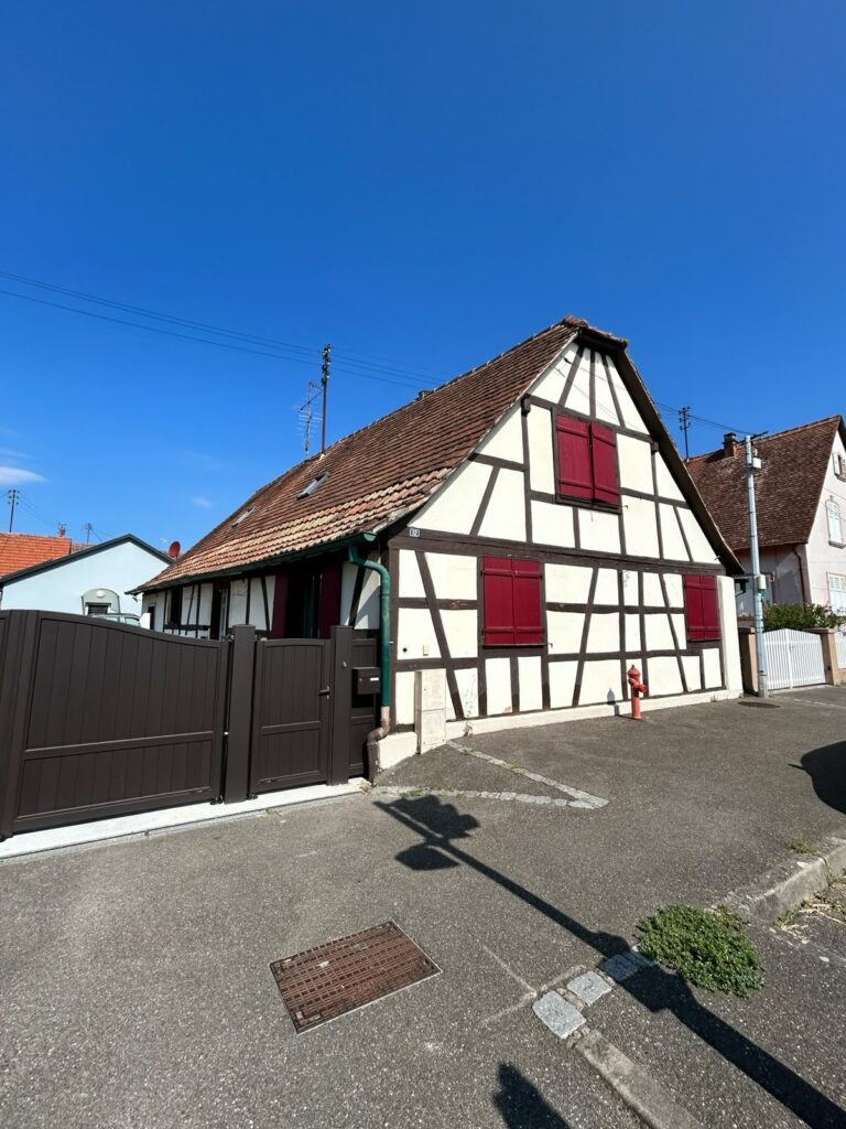 Rénovation complète d'une maison alsacienne sinistre extérieur